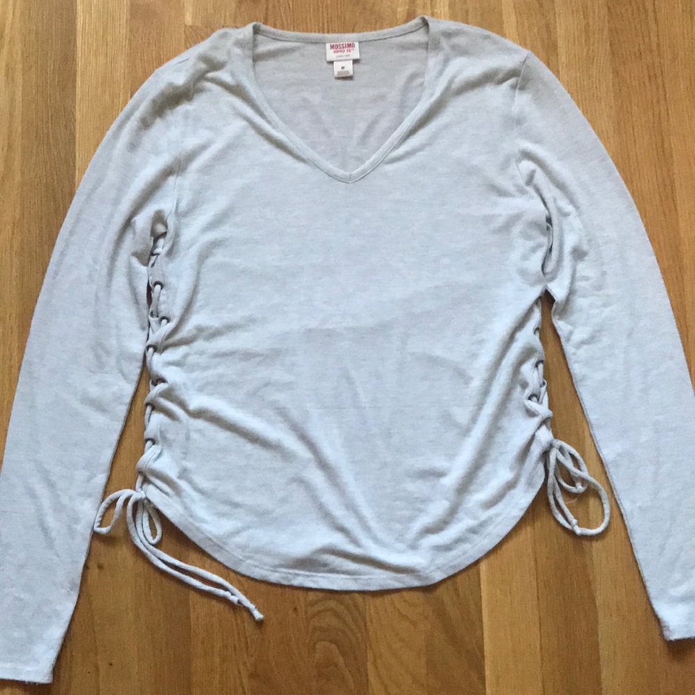 Mossimo Beige Long Sleeve Shirt - Size M